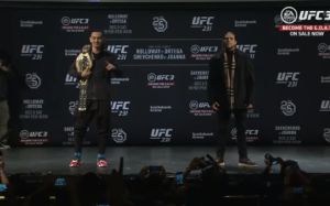 Битва взглядов хедлайнеров турнира UFC 231: Холлоуэй - Ортега