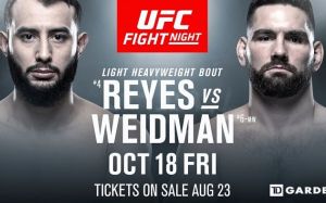 РП ММА №42 (UFC ON ESPN 6): 19 октября