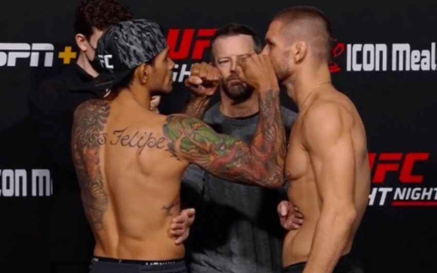 Видео боя Диего Феррейра - Матеуш Гамрот UFC Fight Night 199