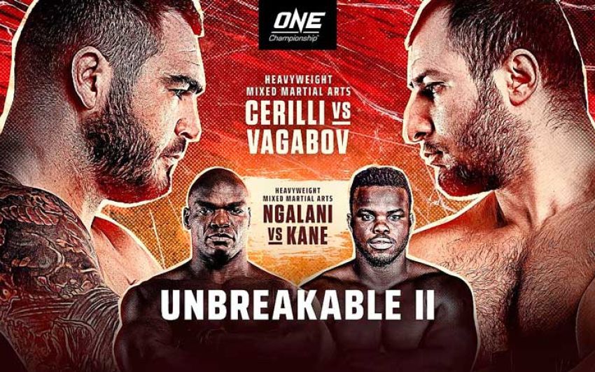 Прямая трансляция ONE Championship: Unbreakable 2: Абдулбасир Вагабов – Мауро Черилли