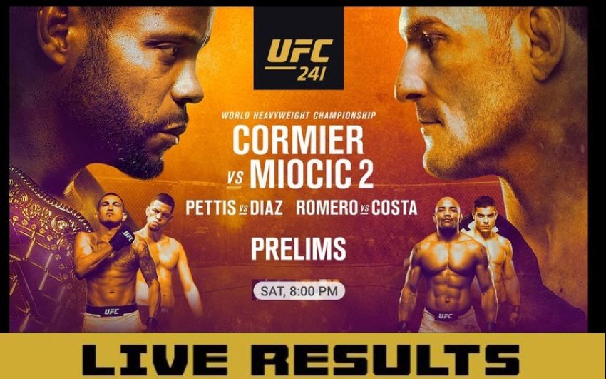 Результаты турнира UFC 241: Даниэль Кормье - Стипе Миочич 2