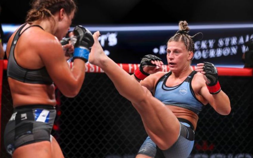 Видео боя Кайла Харрисон – Марина Мохнаткина PFL 3: 2022 Regular Season