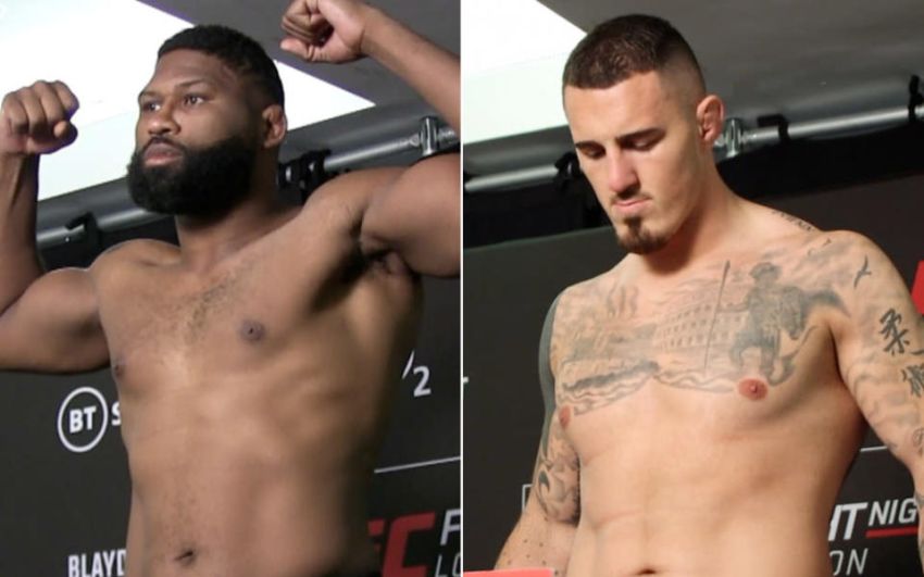 Результаты взвешивания турнира UFC Fight Night 208