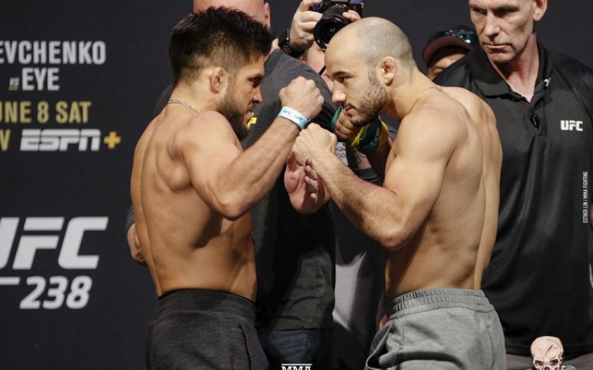 Видео боя Генри Сехудо - Марлон Мораес UFC 238