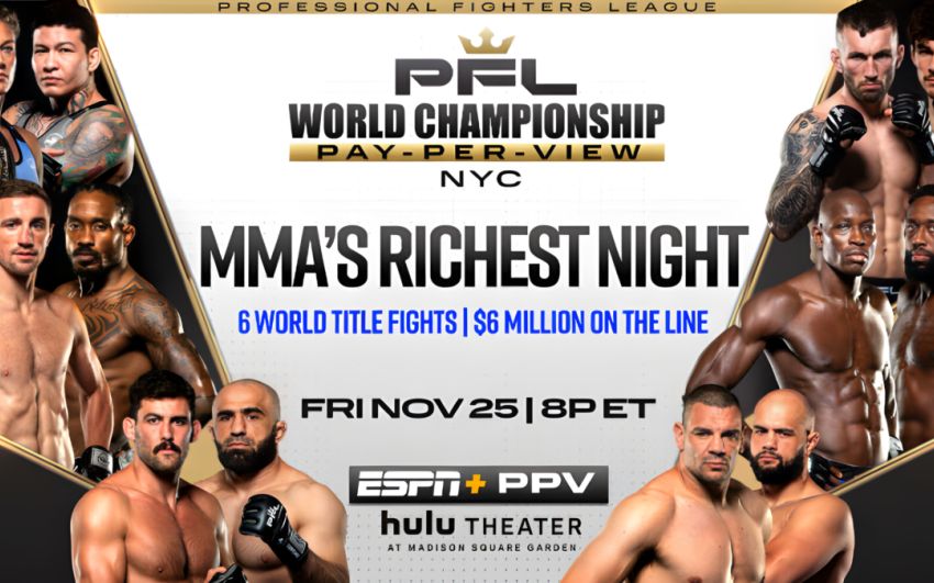Прямая трансляция PFL 10: 2022 Championships