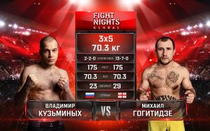 Видео боя Владимир Кузьминых - Михаил Гогитидзе Fight Nights Global 94