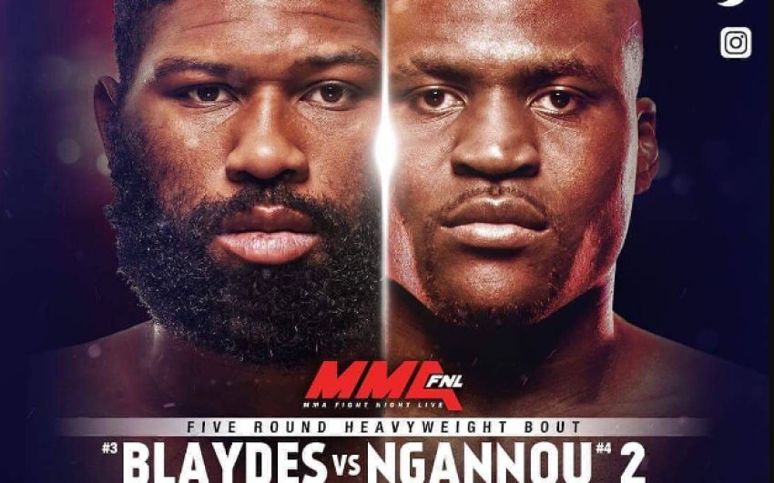 Файткард турнира UFC Fight Night 141: Блэйдс - Нганну