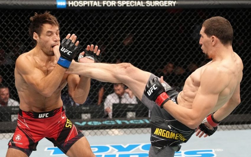 Видео боя Абусупьян Магомедов – Дастин Штольцфус UFC Fight Night 209