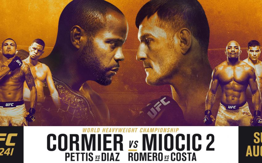 Букмекерские ставки на UFC 241: Коэффициенты на турнир Даниэль Кормье - Стипе Миочич 2