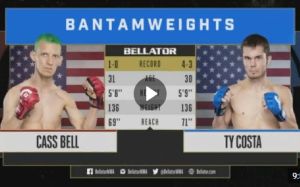 Видео боя Касс Белл – Ти Коста Bellator 206
