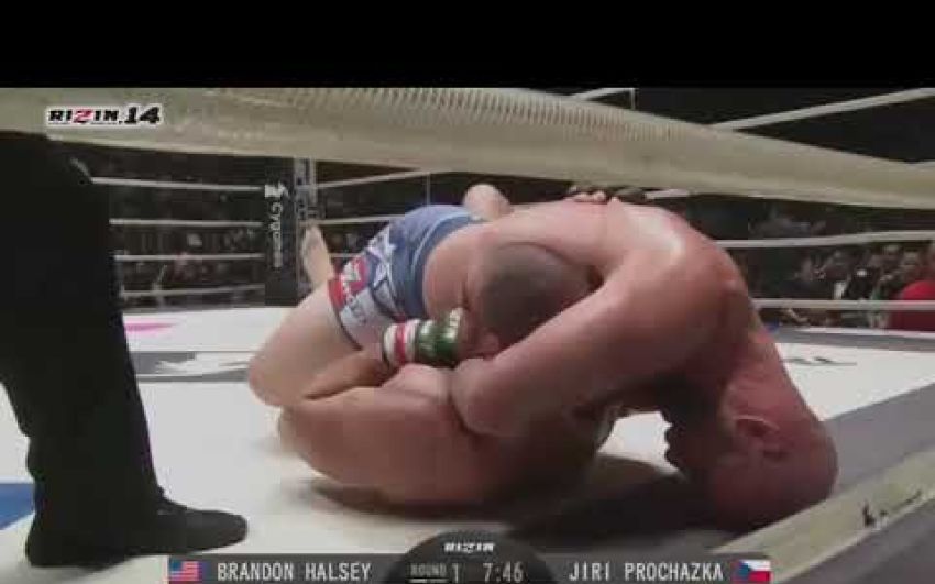Видео боя Жири Прощачка - Брэндон Хэлси Rizin 14