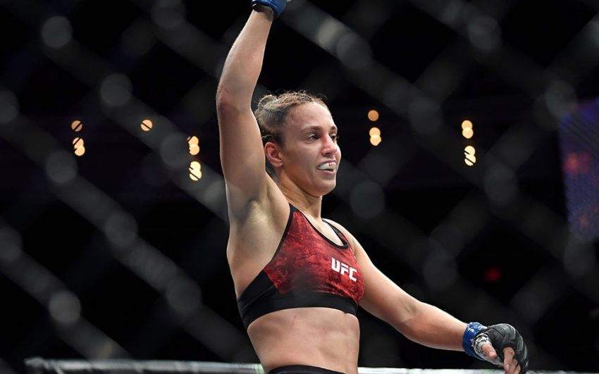 Антонина Шевченко "задушила" Люси Пудилову на UFC on ESPN 5