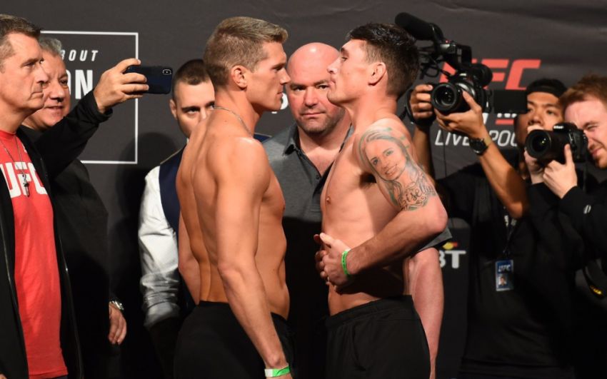 Церемония взвешивания участников турнира UFC Fight Night 130: Томпсон - Тилл