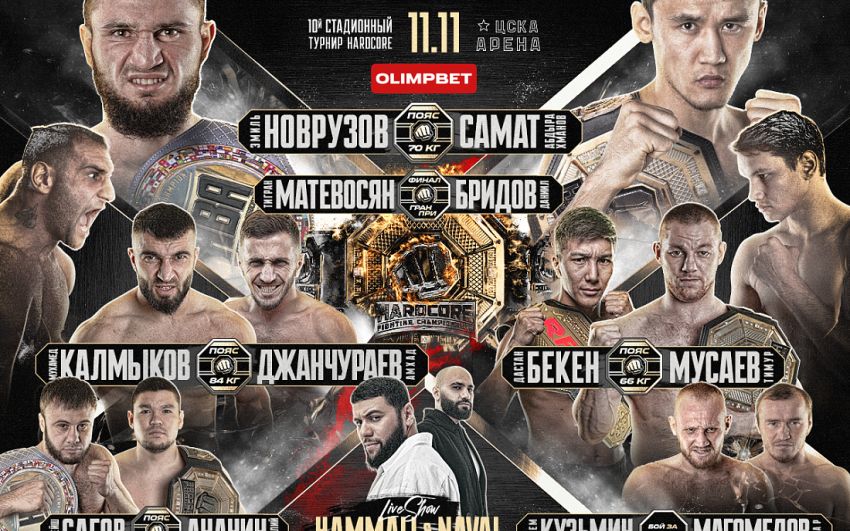 Прямая трансляция Hardcore FC: Самат Абдырахманов – Эмиль Новрузов