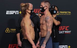 Видео боя Нейт Манесс - Люк Сандерс UFC on ESPN 18