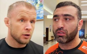 Александр Шлеменко толкнул Артура Гусейнова на битве взглядов: видео