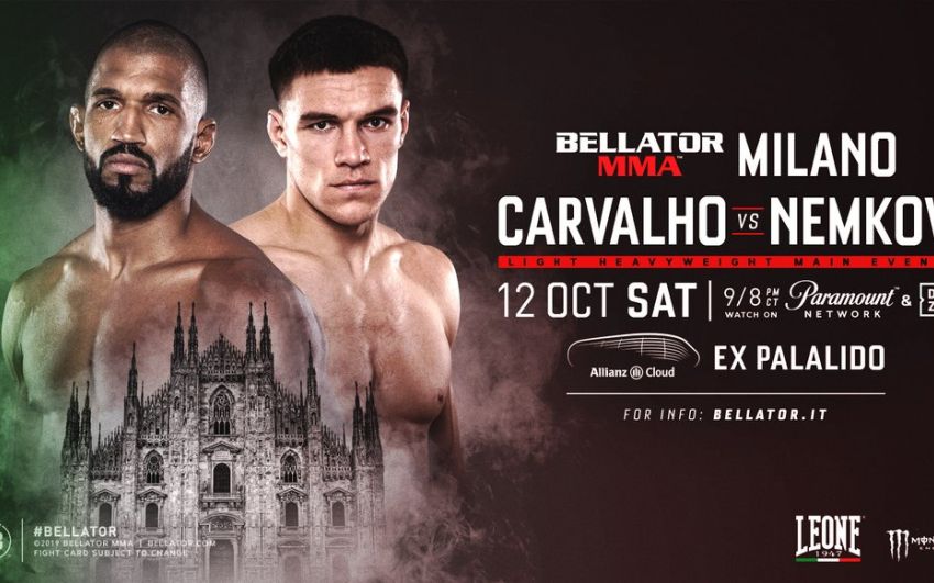 Файткард турнира Bellator 230: Рафаэль Карвальо - Вадим Немков