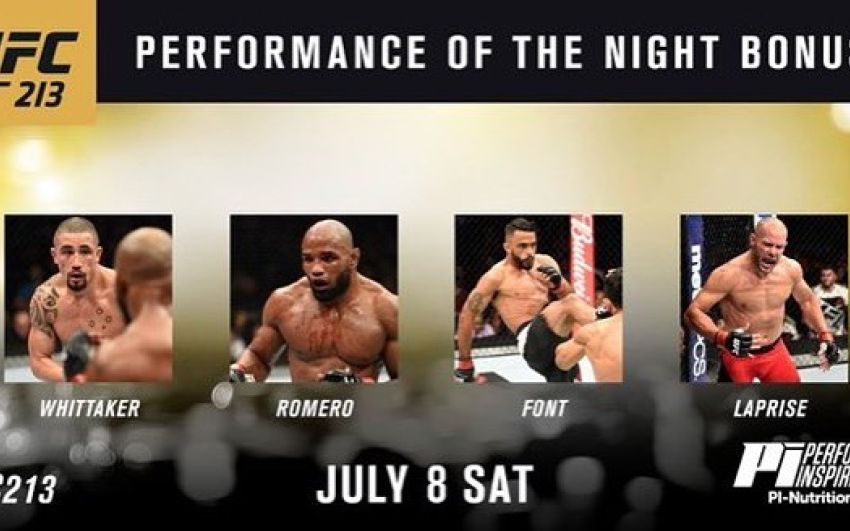 Бонусы и посещаемость турнира UFC 213