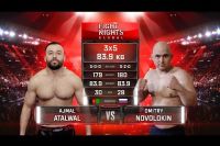 Видео боя Аджмал Аталвал - Дмитрий Новолокин Fight Nights Global 92