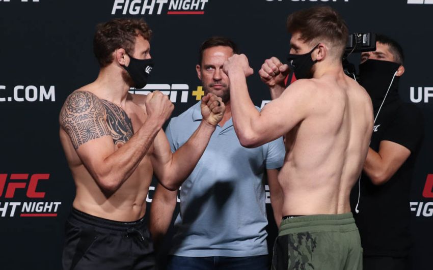 Видео боя Джек Херманссон - Эдмен Шахбазян UFC Fight Night 188