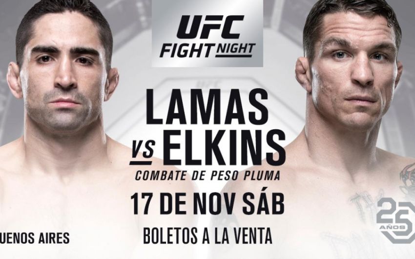 Рикардо Ламас - Даррен Элкинс на UFC Fight Night 140