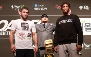 Результаты взвешивания участников турнира Road FC 52: Шамиль Завуров - Мансур Барнауи