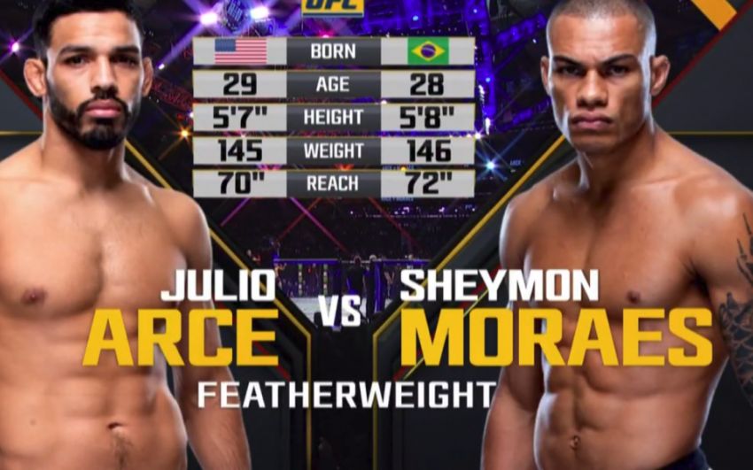 Видео боя Хулио Арсе - Шеймон Морае UFC 230