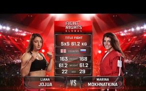 Видео боя Лиана Джоджуа - Марина Мохнаткина FIGHT NIGHTS GLOBAL 83