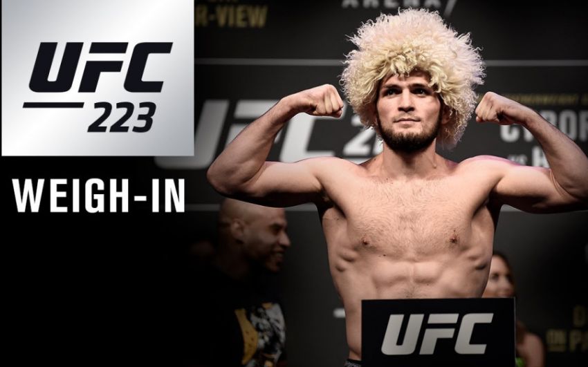 Взвешивание UFC 223. Прямая трансляция