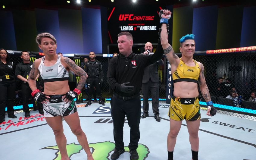 Видео боя Аманда Лемос – Джессика Андраде UFC Fight Night 205