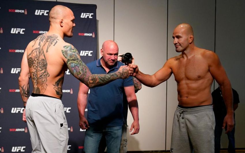 Церемония взвешивания и битвы взглядов перед UFC Fight Night 171: Энтони Смит - Гловер Тейшейра