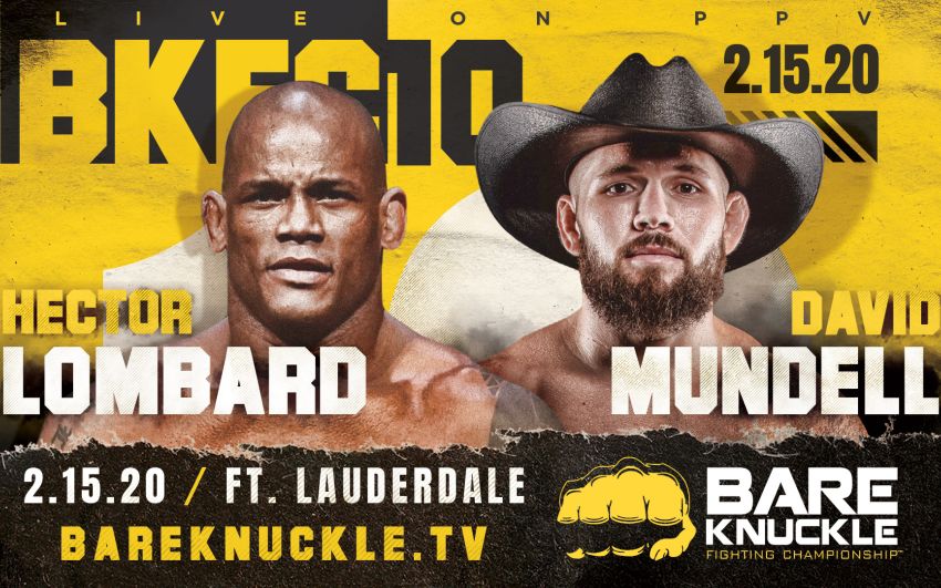 Прямая трансляция BKFC 10: Гектор Ломбард – Дэвид Манделл