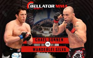 Видео боя Чейл Соннен - Вандерлей Силва Bellator 180