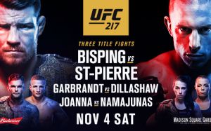 Файткард турнира UFC 217: Биспинг — Сень-Пьер