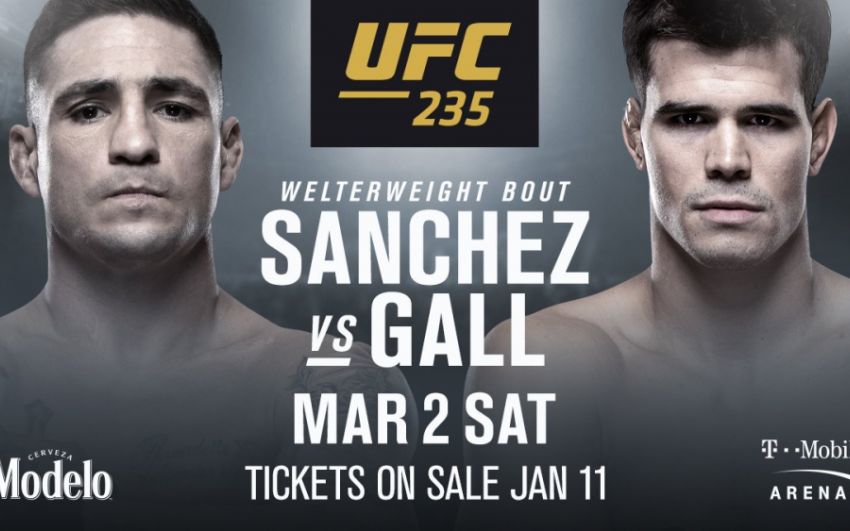 Поединок Диего Санчеса и Микки Галла добавлен в кард турнира UFC 235