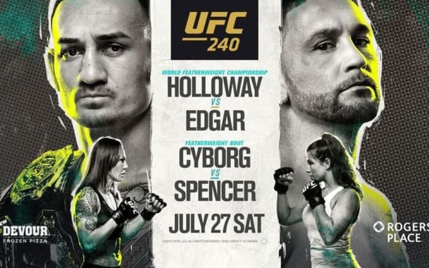 Файткард турнира UFC 240: Макс Холлоуэй - Фрэнки Эдгар