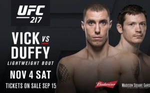 Видео боя Джеймс Вик - Джозеф Даффи UFC 217