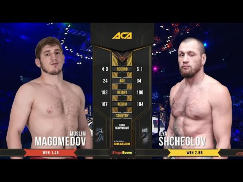 Видео боя Муслим Магомедов - Илья Щеглов на ACA 97