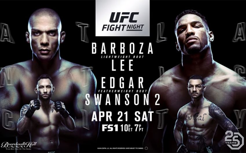 Результаты турнира UFC Fight Night 128: Барбоза - Ли
