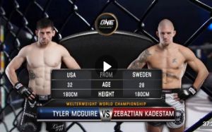 Видео боя Себастьян Кадестам - Тайлер Магуайр One Championship: Warrior's Dream