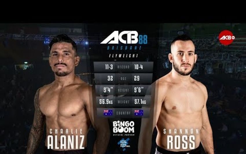 Видео боя Чарли Аланиз - Шеннон Росс ACB 88