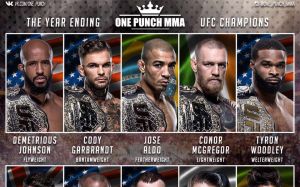 Все чемпионы UFC на конец 2016 года