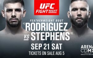 Где смотреть UFC on ESPN+ 17: Яир Родригес - Джереми Стивенс