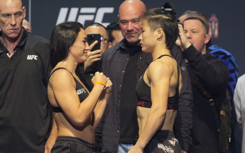 Видео боя Карла Эспарза - Чжан Вэйли UFC 281