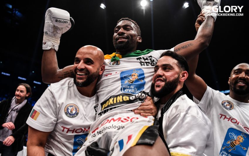 Седрик Думбе брутально нокаутировал Алима Набиева на Glory 66