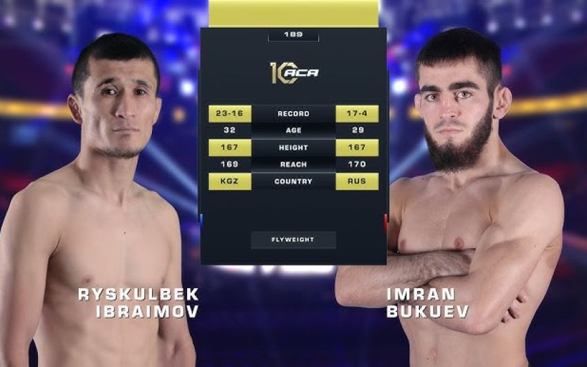 Видео боя Рыскулбек Ибраимов – Имран Букуев ACA 189