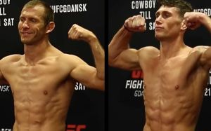 Процедура взвешивания турнира UFC Fight Night 118: Сэм Элви не сделал вес