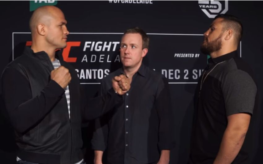 Битва взглядов участников турнира UFC Fight Night 142: Дос Сантос - Туиваса