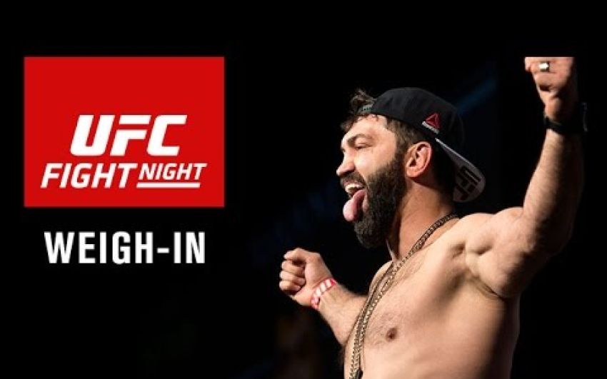 Официальная процедура взвешивание перед UFC Fight Night 93