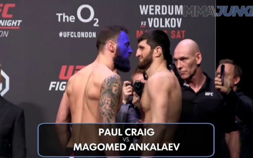 Видео боя Магомед Анкалаев - Пол Крэйг UFC Fight Night 127
